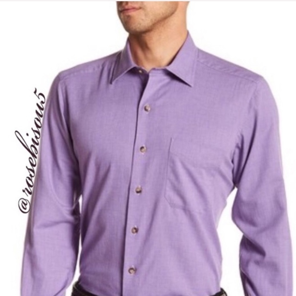 x5HP🥃{DAVID DONAHUE} Casual Fit Button Down Shirt - Picture 7 of 8